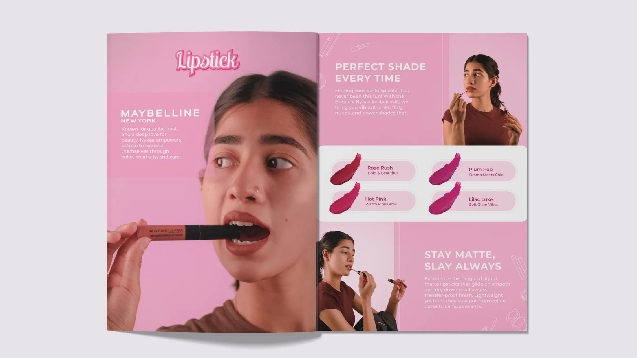 Lipstick spread — perfect shade every time