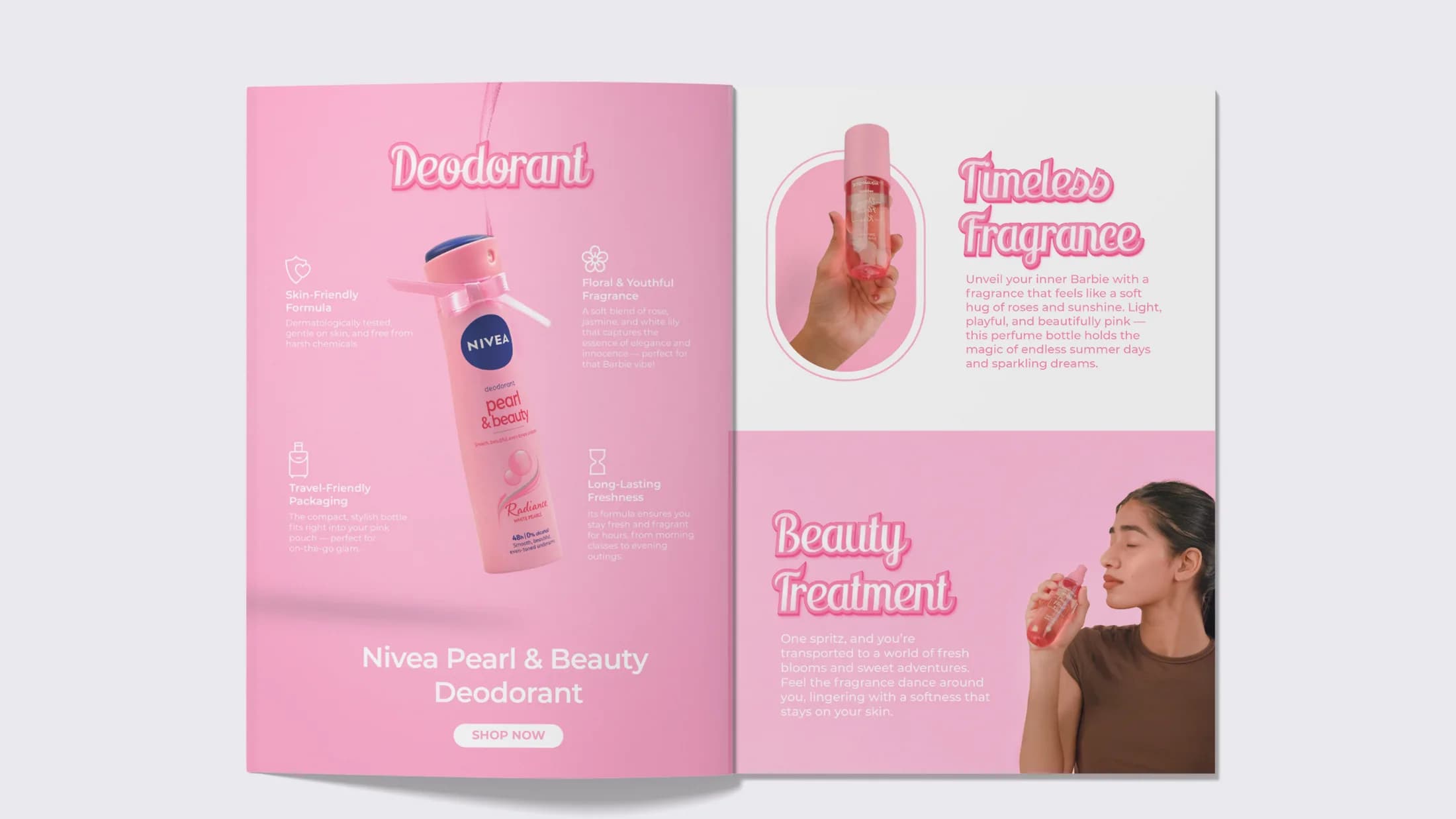 Deodorant spread in Barbiecore pink